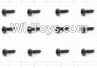 HBX 12885 Iron Hammer Parts-Round Head Self Tapping Screw(12pcs)-2.6X10mm Parts-S029,HaiBoxing HBX 12885 Iron Hammer RC Car Spare Parts
